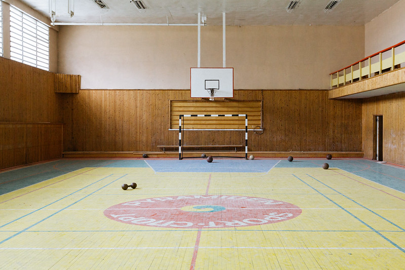 photo of a basketball gym
