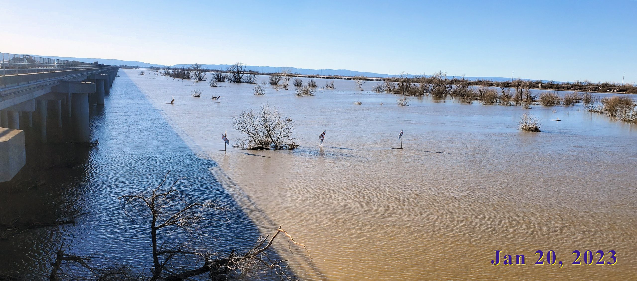 Yolo Bypass flooding-January 2023