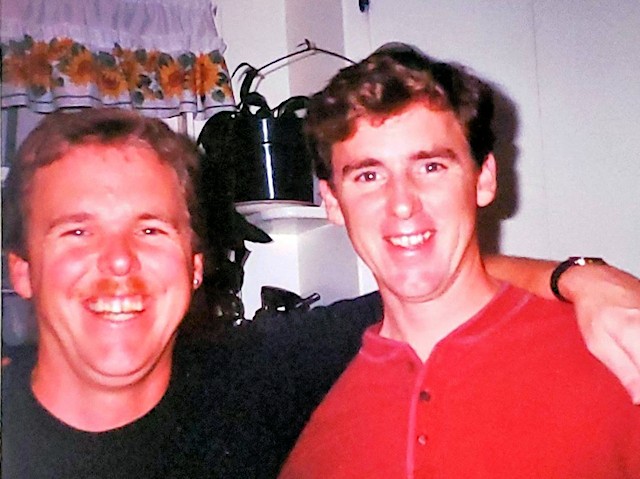 Photo showing Lee and Calvin smiling